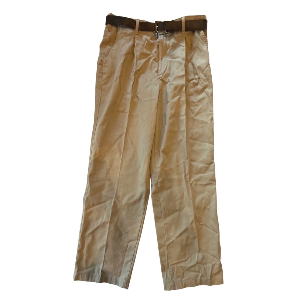 NWT White Stag Size 14P Classic Women's Cream Wide-Leg Pants
